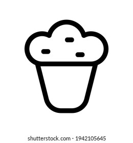 cupcake icon or logo isolated sign symbol vector illustration - high quality black style vector icons
