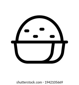 cupcake icon or logo isolated sign symbol vector illustration - high quality black style vector icons
