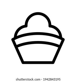 cupcake icon or logo isolated sign symbol vector illustration - high quality black style vector icons
