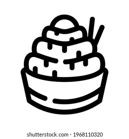 cupcake icon or logo isolated sign symbol vector illustration - high quality black style vector icons
