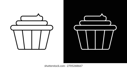 Cupcake icon logotype designs. modern icon design set