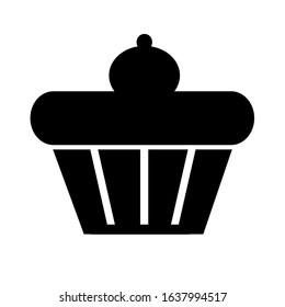 cupcake icon on white background
