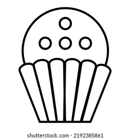 Icono de pastel en el fondo blanco