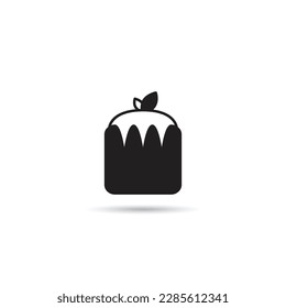 cupcake icon on white background