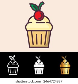 The Cupcake icon is perfect for bakery websites, culinary blogs, and sweet-themed projects, adding charm and sweetness.