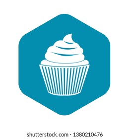 Cupcake icon. Simple illustration of cupcake vector icon for web