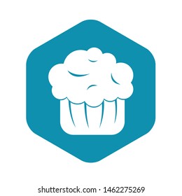 Cupcake icon. Simple illustration of cupcake vector icon for web