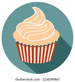 Cupcake icon simple sign and modern symbol vector eps 10