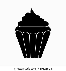 Cupcake icon vector