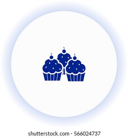 Cupcake  icon. Vector design. 