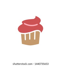 cupcake icon vector design template