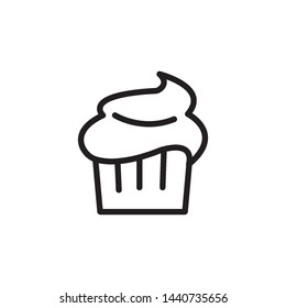 cupcake icon vector design template