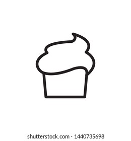 cupcake icon vector design template