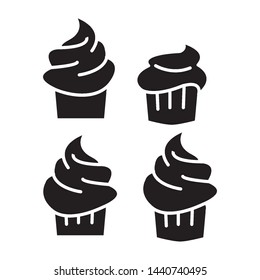 cupcake icon vector design template