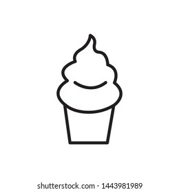 cupcake icon vector design template