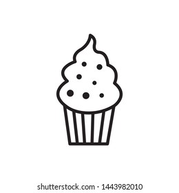 cupcake icon vector design template