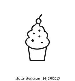 cupcake icon vector design template