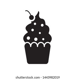 cupcake icon vector design template
