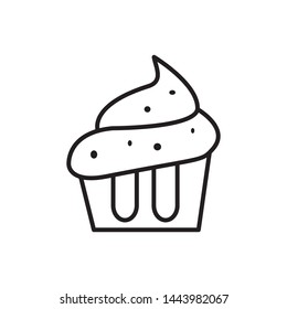 cupcake icon vector design template