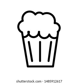 Cupcake icon vector design template