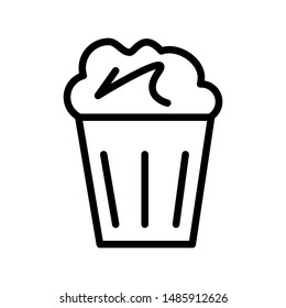 Cupcake icon vector design template