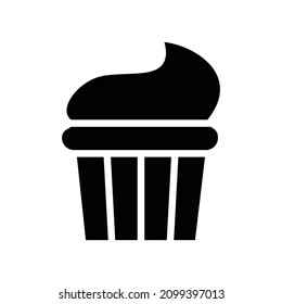 Cupcake Icon Vector Design Template On Trendy Design.