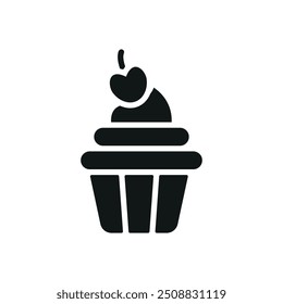 Cupcake icon vector design templates simple and modern concept graphic
