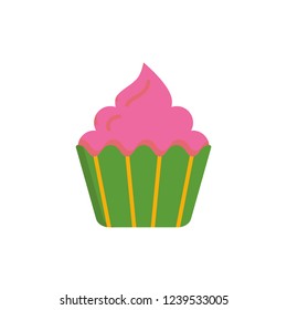 cupcake icon vector flat design