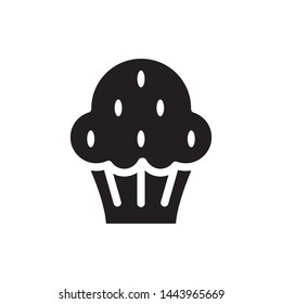 cupcake icon vector flat design