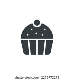 Cupcake icon, Cupcake vector illustration