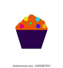 cupcake icon vector illustration eps