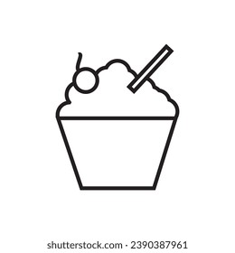 Cupcake Icon Vektorgrafik