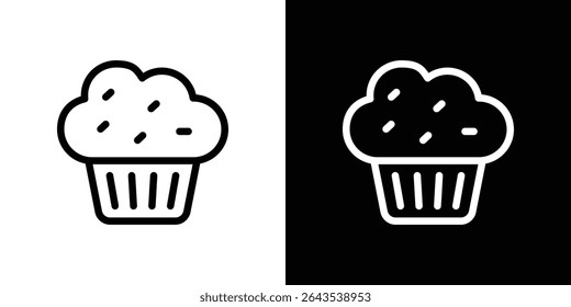 Cupcake icon vector illustration EPS