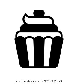 Cupcake icon vector illustration logo template isolated on white background