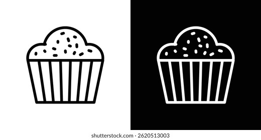 Cupcake icon vector, illustration logo template in trendy style