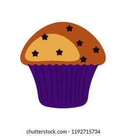 Cupcake icon vector illustration on white background. Eps10