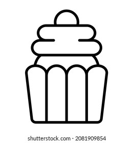 Imagen vectorial de icono de pastel. También se puede usar para aplicaciones web, aplicaciones móviles y medios impresos.