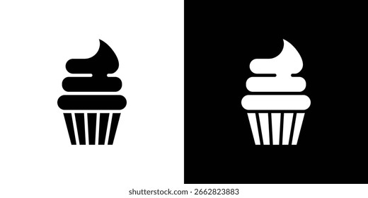 Cupcake icon Vector scalable graphics
