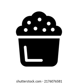 Cupcake Icon Vector Symbol Design Illustration