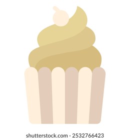 Cupcake icon for web, app, infographic, etc