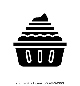 Cupcake Icon für Ihre Website, Ihr Handy, Ihre Präsentation und Ihr Logo-Design.
