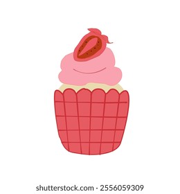 cupcake illustrations. Delightful handdrawn cupcake designs.  Set of cute cupcakes and muffins.