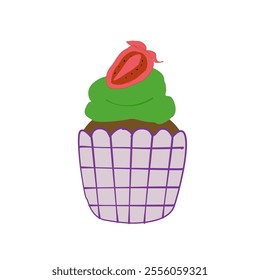 cupcake illustrations. Delightful handdrawn cupcake designs.  Set of cute cupcakes and muffins.