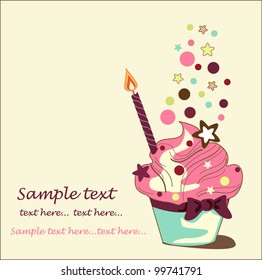 cupcake invitation