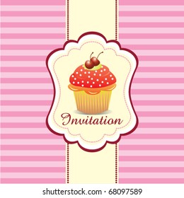 Cupcake Invitation Background 02