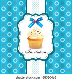 Cupcake Invitation Background 04