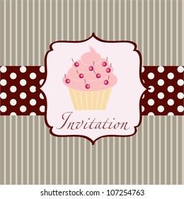 cupcake invitation background