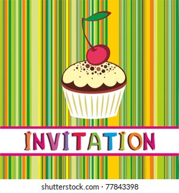 cupcake invitation background