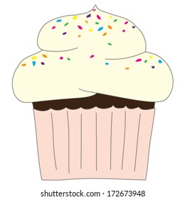 cupcake isolated