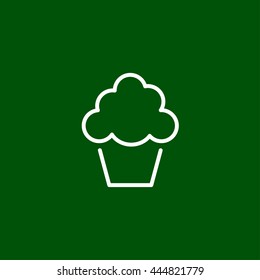 cupcake line icon